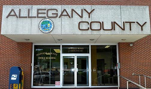 The facade of the Allegany County building.